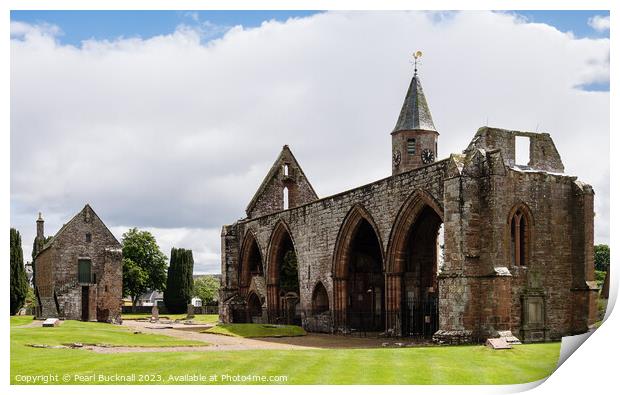 Fortrose Cathedral Scotland Print by Pearl Bucknall