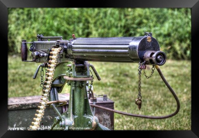 Vickers Machine Gun Framed Print by David Pyatt