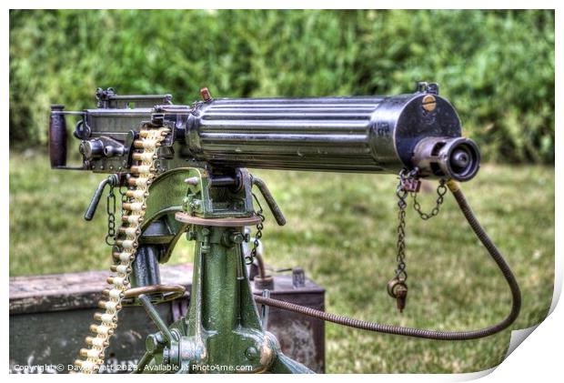 Vickers Machine Gun Print by David Pyatt