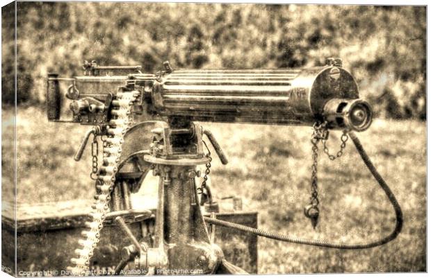 Vickers Machine Gun Vintage Canvas Print by David Pyatt