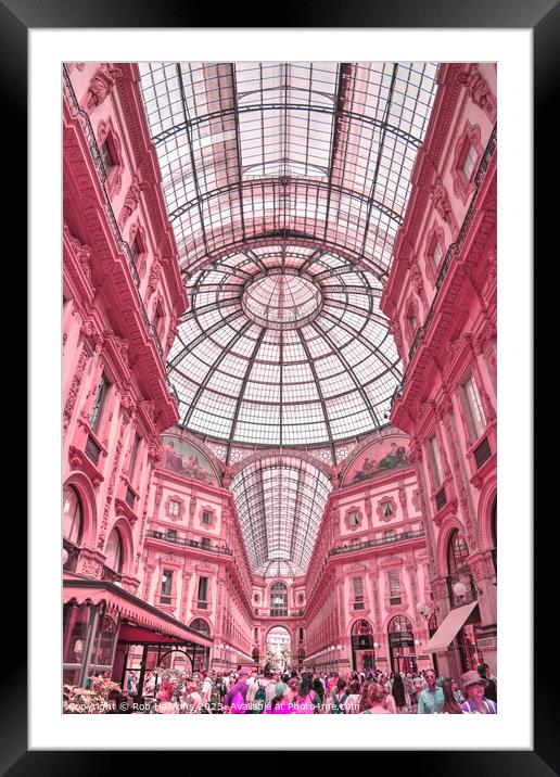 Galleria Pinky Framed Mounted Print by Rob Hawkins
