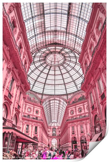 Galleria Pinky Print by Rob Hawkins