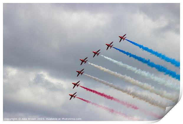 Red Formation Print by Alex Brown