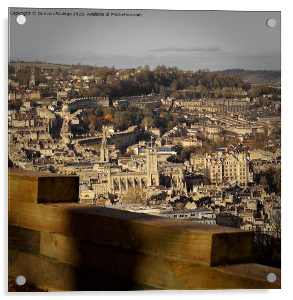 Everyone's favorite view of Bath Acrylic by Duncan Savidge