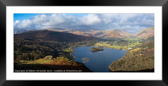 Majestic Views of Grasmere Framed Mounted Print by Robert Strachan
