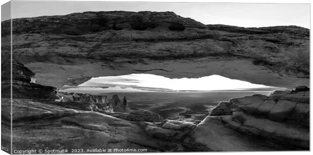 Sunrise Moab Arches Canyonlands National Park Utah USA Canvas Print by Spotmatik 