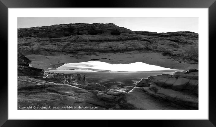 Sunrise Moab Arches Canyonlands National Park Utah USA Framed Mounted Print by Spotmatik 