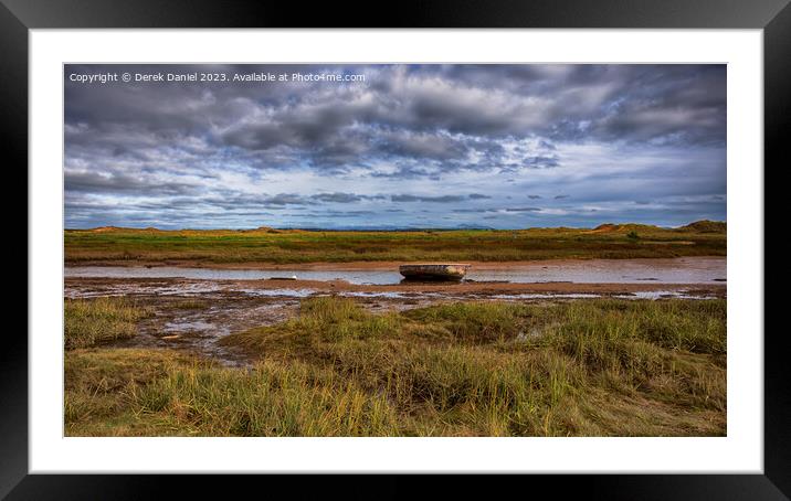 Lonely Boats Last Stand Framed Mounted Print by Derek Daniel