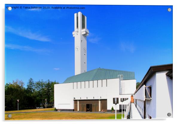 Lakeuden Risti Church by Alvar Aalto, Seinajoki Fi Acrylic by Taina Sohlman