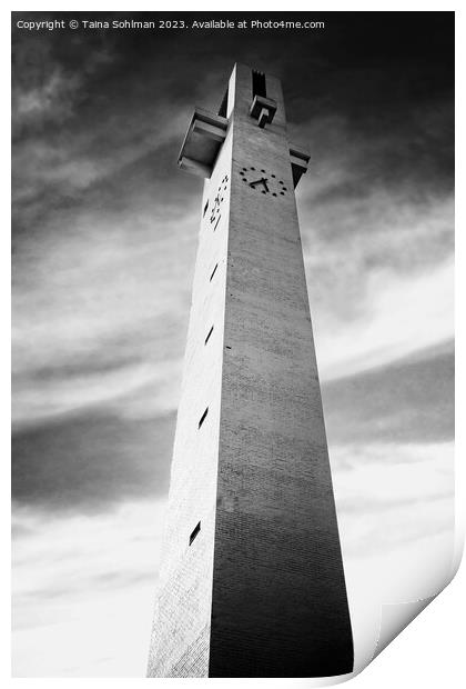 Lakeuden Risti Church Bell Tower by Alvar Aalto Mo Print by Taina Sohlman