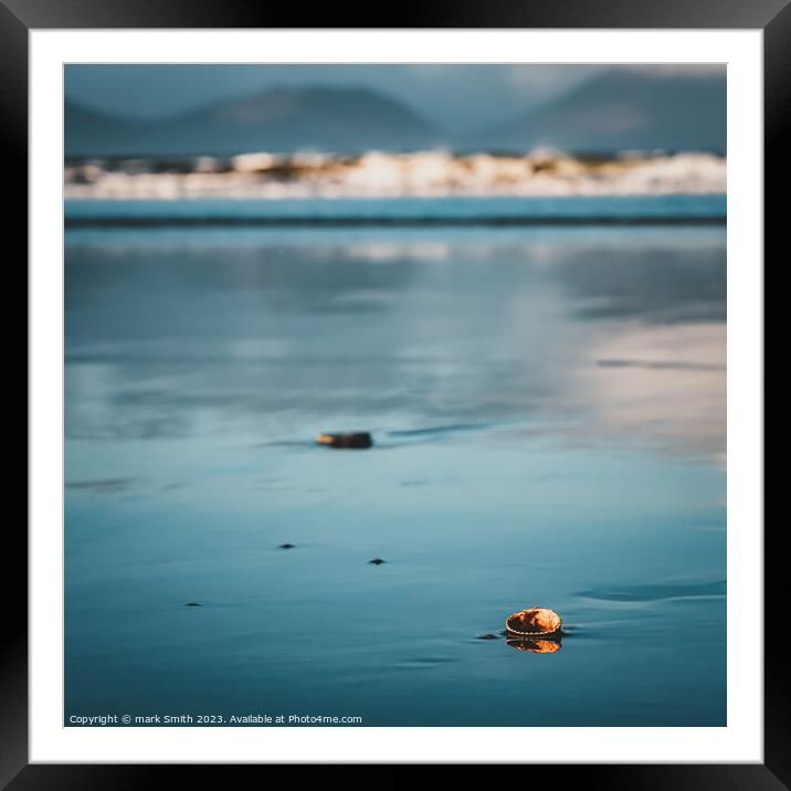 Inch Beach Framed Mounted Print by mark Smith