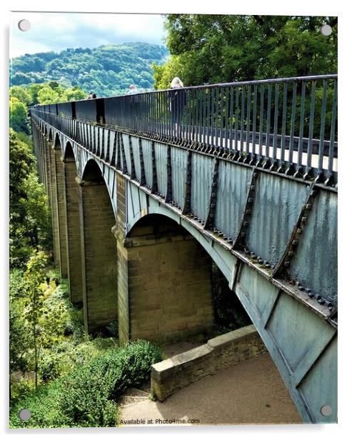 Aweinspiring Pontcysyllte Aqueduct, Llangollen Acrylic by Mark Chesters