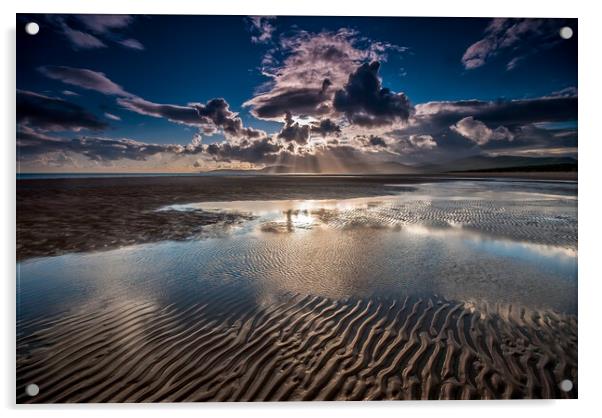 Inch Beach Clouds Acrylic by Dave Hudspeth Landscape Photography