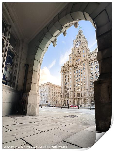 Royal Liver Building  Print by Lucy Norris