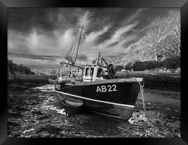 Porthclais Harbour A Serene Fishing Haven Framed Print by Colin Allen