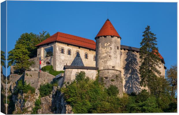 The Bled Castle In Slovenia Canvas Print by Artur Bogacki