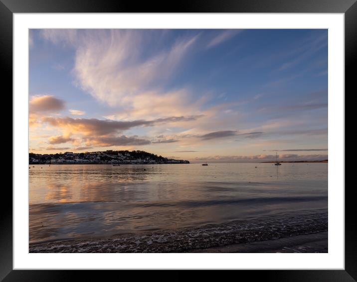 Appledore sunset clouds Framed Mounted Print by Tony Twyman