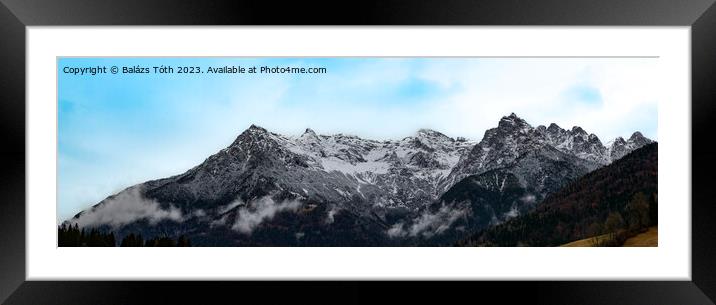 Alps in Austria Framed Mounted Print by Balázs Tóth