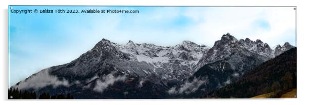 Alps in Austria Acrylic by Balázs Tóth