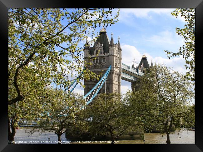 Iconic Tower Bridge: London's Heartbeat Framed Print by Stephen Thomas Photography 