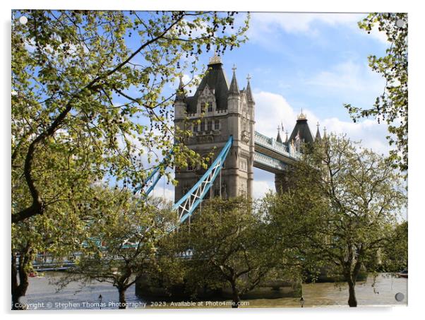 Iconic Tower Bridge: London's Heartbeat Acrylic by Stephen Thomas Photography 