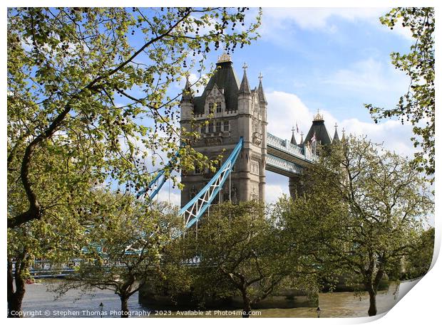 Iconic Tower Bridge: London's Heartbeat Print by Stephen Thomas Photography 