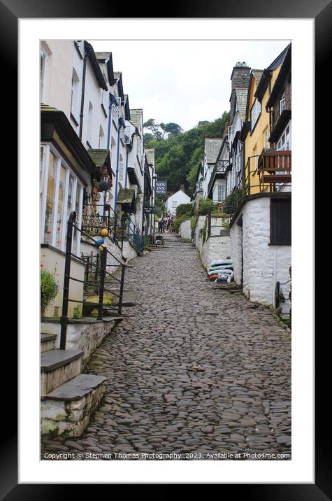 Clovelly World Famous Devon Village Framed Mounted Print by Stephen Thomas Photography 