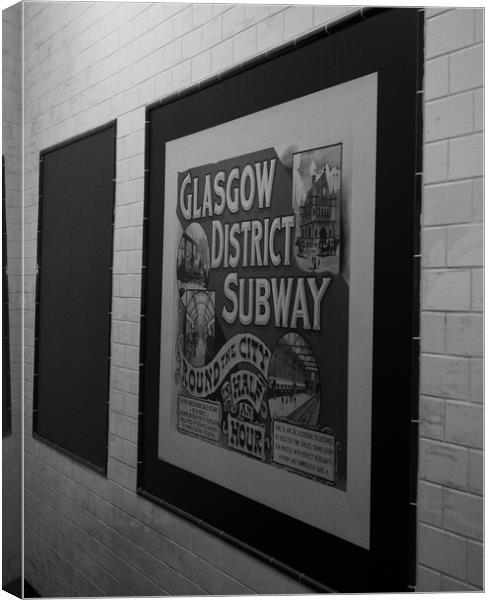 Glasgow District Subway Canvas Print by Emma Dickson