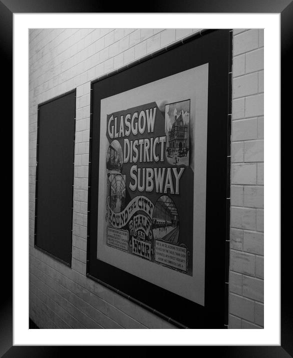 Glasgow District Subway Framed Mounted Print by Emma Dickson