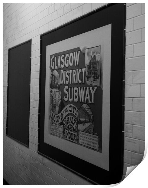 Glasgow District Subway Print by Emma Dickson