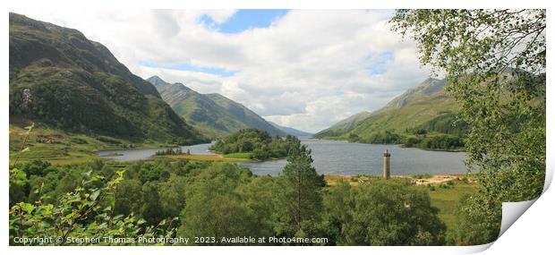 Echoes of the Jacobite Rising: Glenfinnan Chief Print by Stephen Thomas Photography 