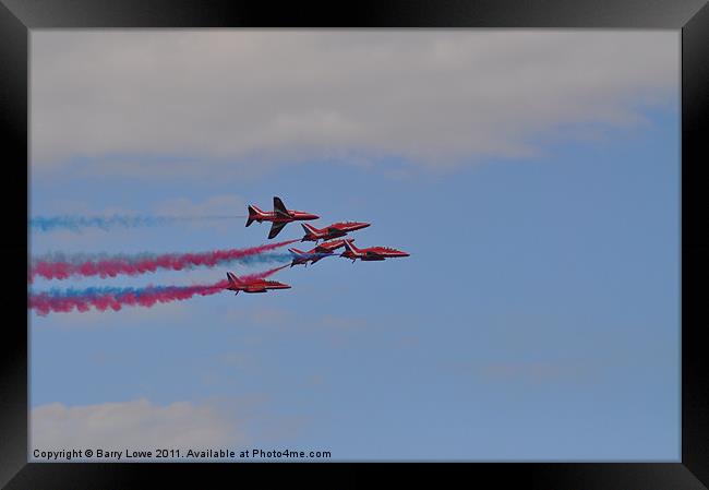 5 Reds 1 Framed Print by Barry Lowe
