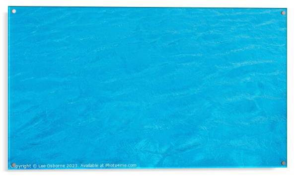 Blue Water Acrylic by Lee Osborne