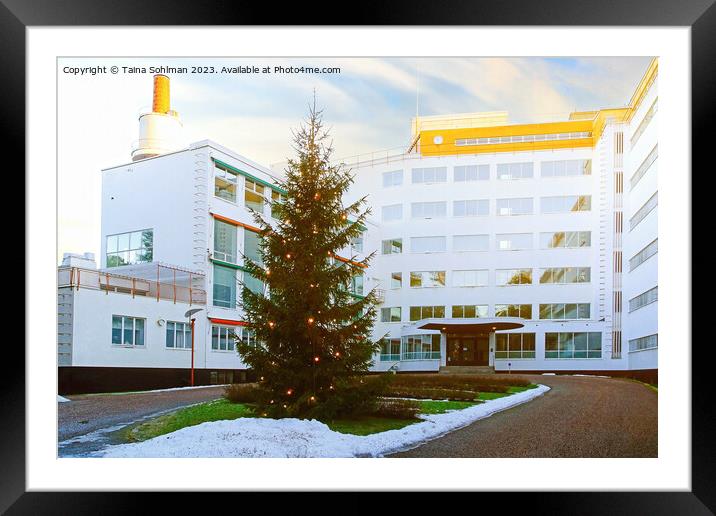 Christmas Tree at Paimio Sanatorium by Alvar Aalto Framed Mounted Print by Taina Sohlman