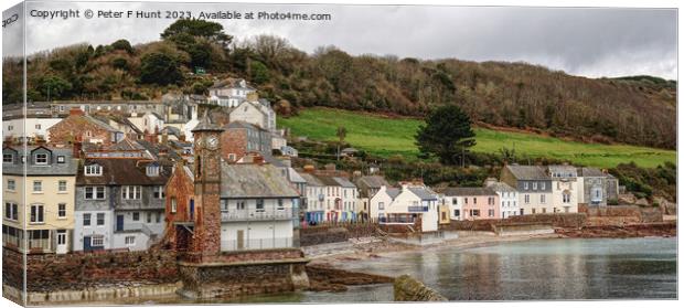 The Village Of Kingsand Cornwall Canvas Print by Peter F Hunt