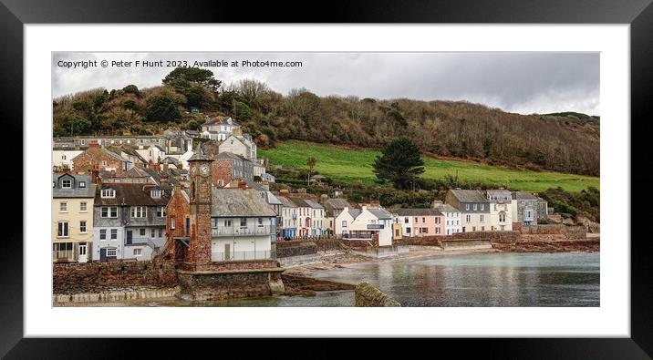 The Village Of Kingsand Cornwall Framed Mounted Print by Peter F Hunt