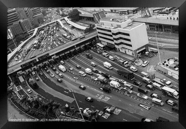 Kowloon Toll road Tsim Sha Tsui East Asia Framed Print by Spotmatik 