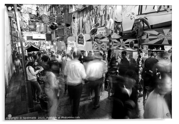 Kowloon busy market traders Hong Kong East Asia, Acrylic by Spotmatik 