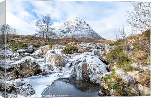 Highland Winter Canvas Print by Dave Collins