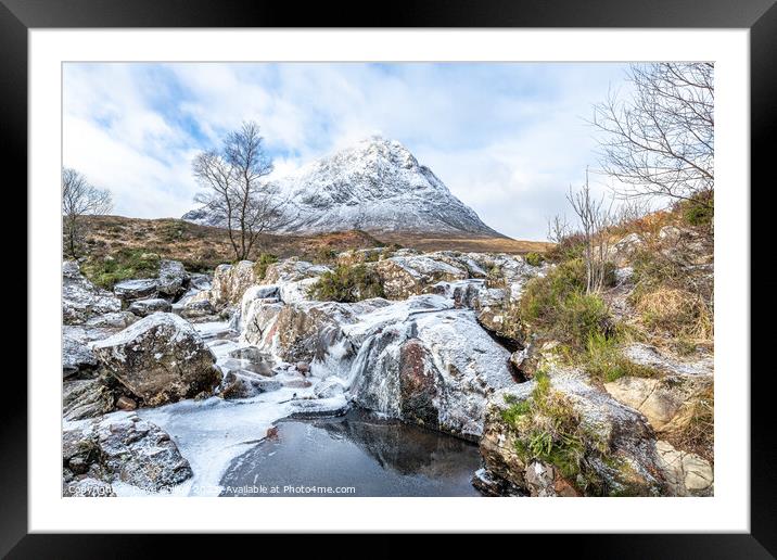 Highland Winter Framed Mounted Print by Dave Collins
