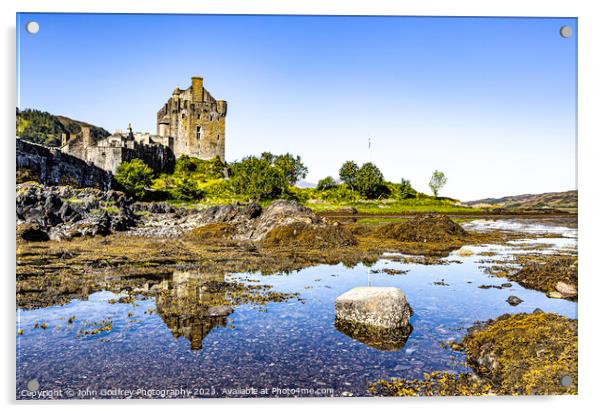 Eilean Donan Castle. Acrylic by John Godfrey Photography