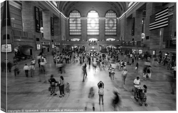 Grand Central station rail terminal New York America Canvas Print by Spotmatik 