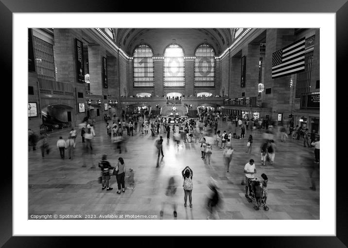 Grand Central station rail terminal New York America Framed Mounted Print by Spotmatik 