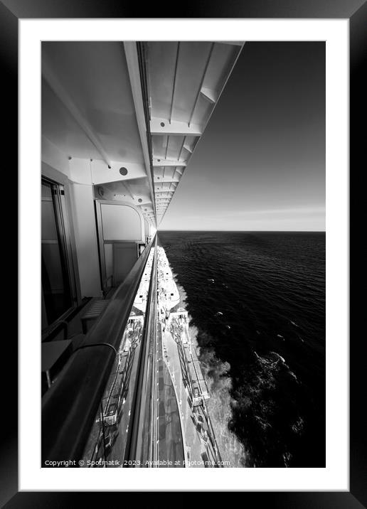 Norway fjord view from on board Cruise ship Framed Mounted Print by Spotmatik 