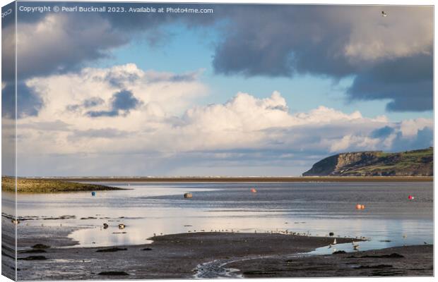 Approaching Tide in Red Wharf Bay Anglesey  Canvas Print by Pearl Bucknall