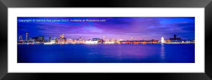 Liverpool city Framed Mounted Print by Derrick Fox Lomax