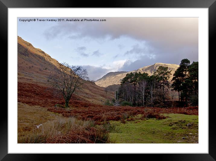 The Beauty of Wasdale Framed Mounted Print by Trevor Kersley RIP