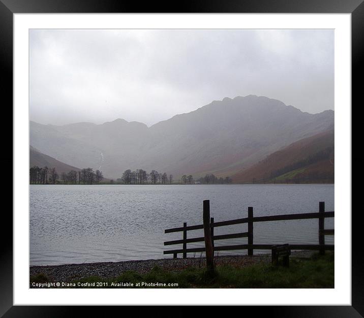 Wet day in Cumbria Framed Mounted Print by DEE- Diana Cosford