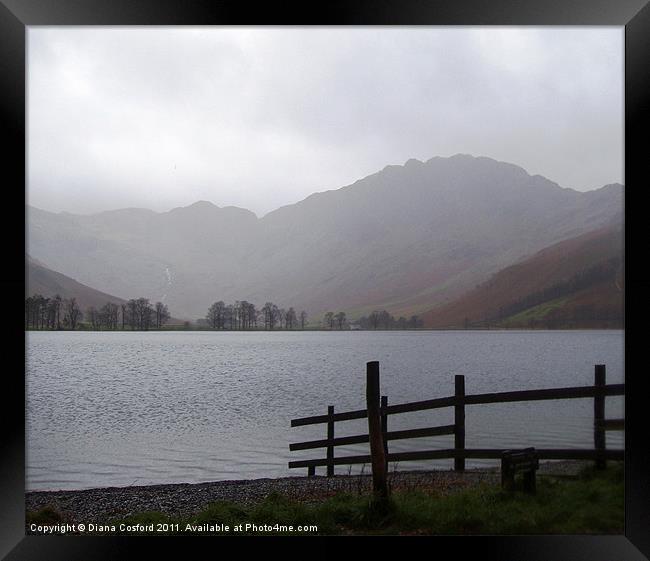 Wet day in Cumbria Framed Print by DEE- Diana Cosford