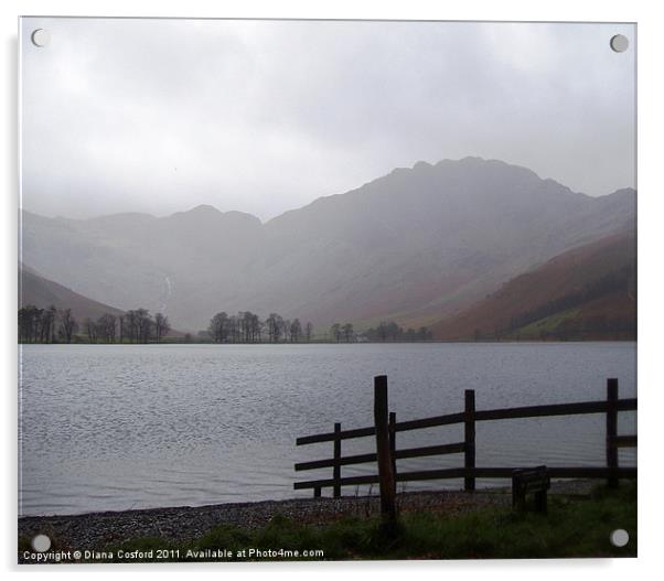 Wet day in Cumbria Acrylic by DEE- Diana Cosford